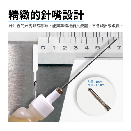 HANLIN-P-N018 精密超細硬噴嘴針油壺