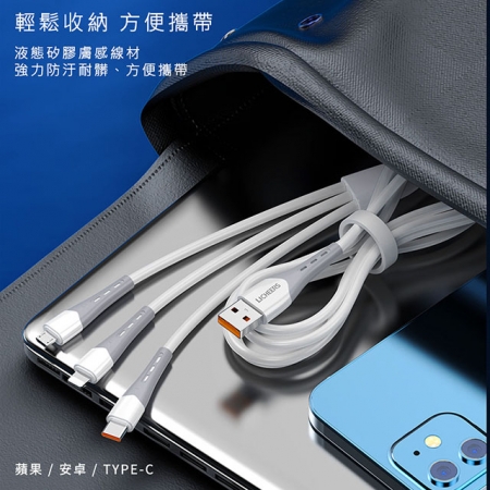 KooPin 迷你甜心糖 USB充電器＋三合一智能快速充電線（安卓/蘋果）