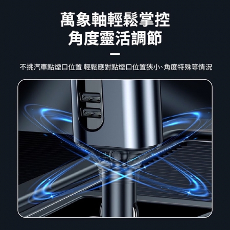 【好買點數放大】Songwin 127W 萬向360隨意彎折/車用充電器（TypeC＋雙USB）