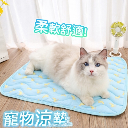 【QIDINA】親膚降溫寵物冰絲涼墊（C款）-尺寸M