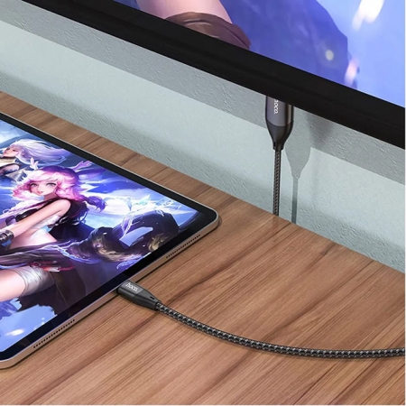 【HOCO】Type-C 轉 HDMI 影音傳輸線-2米 For 安卓（Type-C螢幕分享器）