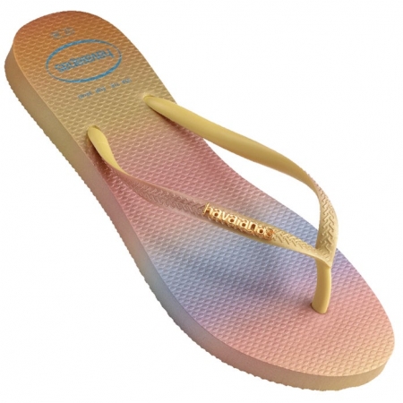 【哈瓦士havaianas】 巴西 人字拖  女款 Slim gradient sunset/絢彩