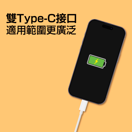 FUGU USB-C to C快速充電線 （1m＋2m兩入組） （快充線/Type c快充線）