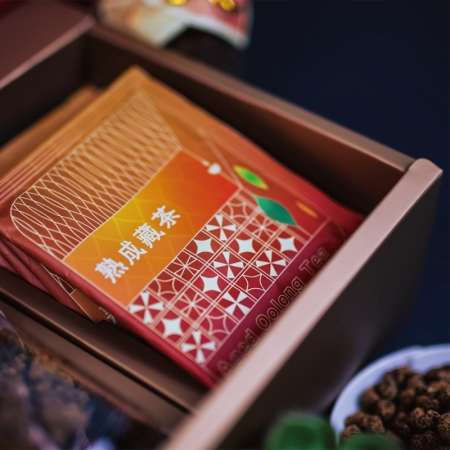 【新鳳鳴】呷茶呷甜 - 濾掛式果香烏龍茶＋手工黑糖 臺南伴手禮盒指定禮盒