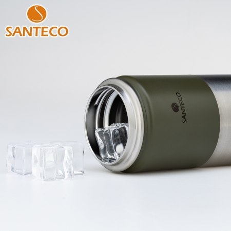 【Santeco】KOTKA 戶外掀蓋保溫瓶 500ml 二入組 綠＋卡其