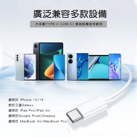 HANLIN TYPEAR TYPE-C插孔專用有線耳機 手機專用