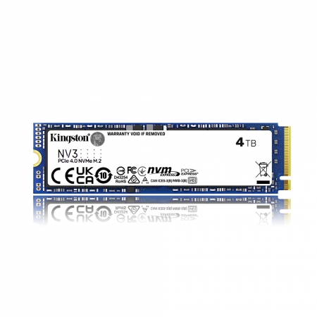 金士頓 Kingston 4TB NV3 PCIe 4.0 NVMe SSD 固態硬碟 讀6000MB/s 代理商公司貨（KT-SNV3S-4TB）