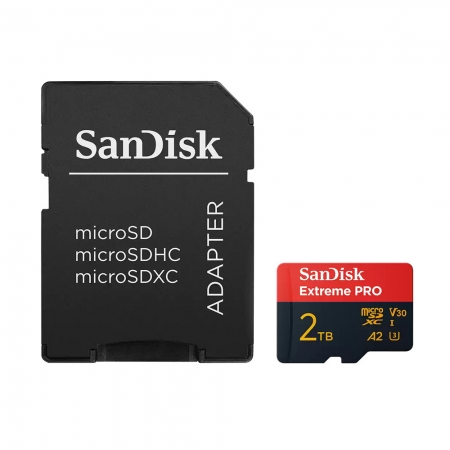 SanDisk 2TB Extreme Pro 記憶卡 A2 V3 UHS-I U3 microSD Gopro適用（SD-SQXCD-2TB）