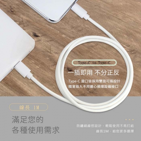 【KooPin】45W氮化鎵GaN 雙孔PD 極速充電器（附贈Type-C充電線）