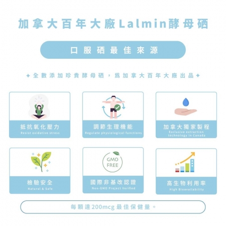 【Dr. Nutri芯漾生醫】硒酵母複合物  ｜60粒｜2月份｜瓶裝加拿大百年大廠Lalmin®萃取酵母硒｜含維生素A C E