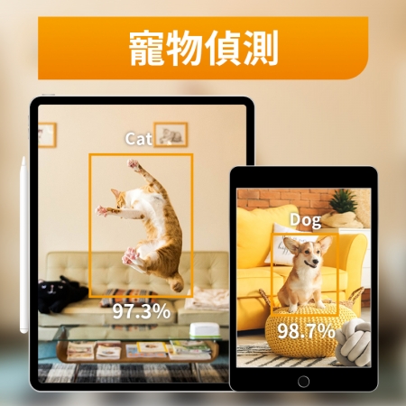 【 Amaryllo 愛瑪麗歐 】 Petite 360度智慧寵物攝影機 （藍色）