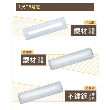  DanceLight 舞光 2入組 T8 防潮壁燈 LED-1103ST 1尺 附1尺 LED燈管 不鏽鋼 LED 專用燈具