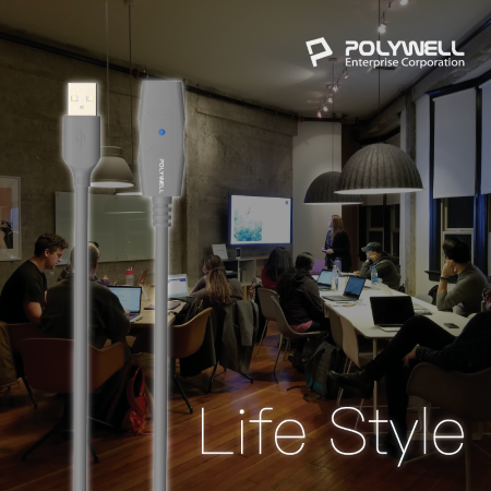 POLYWELL USB2.0 Type-A公對A母 5米 主動式增益延長線 寶利威爾 台灣現貨