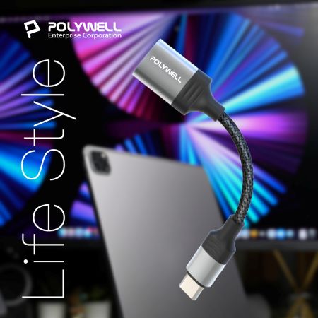POLYWELL Type-C轉USB3.0 OTG轉接線 5Gbps傳輸 可連隨身碟 筆電平板手機 寶利威爾 台灣現貨