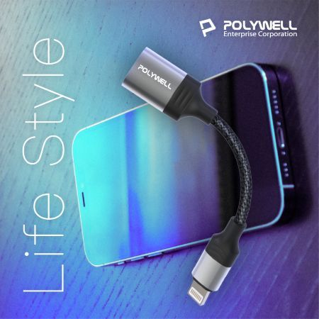 POLYWELL 蘋果OTG轉接線 Lightning USB-A 可接隨身碟 適用iPhone 寶利威爾 台灣現貨