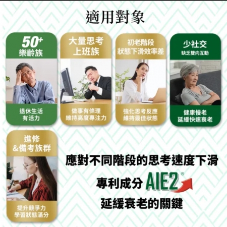 杏輝醫藥 蓉憶記膠囊 國家健康食品-1盒組（30粒/盒-專利成分AIE2、延緩衰老、維持最佳狀態）