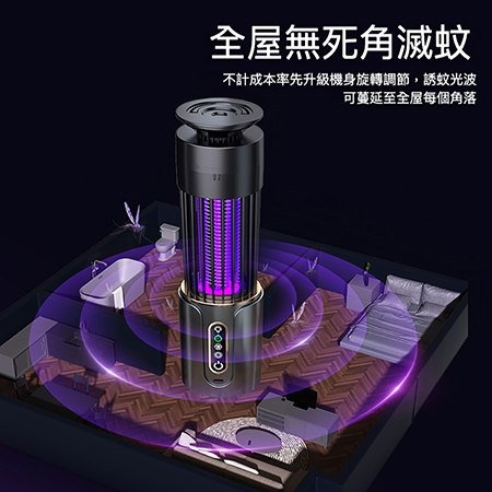 電擊式滅蚊燈 壁掛/台式兩用捕蚊燈（露營捕蚊燈 照明燈滅蚊器二合一）