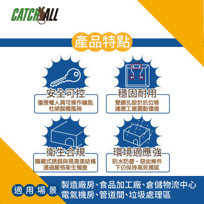 CATCH ALL 捕快 工廠專用誘餌式 大型捕鼠盒 高效滅鼠 安全防護 衛生首選  行銷全球 捕鼠病媒防治專家