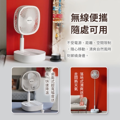 mimax 搖頭式摺疊電風扇 8吋 P2000