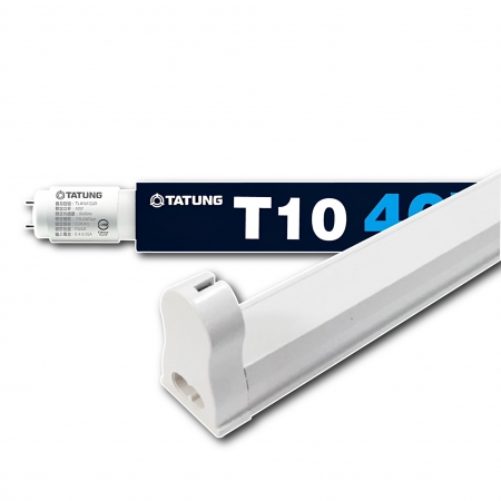 【TATUNG 大同】10入組 40W T8 4尺 LED 超高亮度鋁支架燈管套組