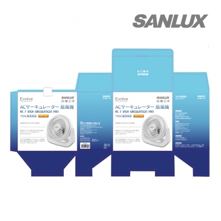 【SANLUX 台灣三洋 】 7吋AC循環風扇 （SYEF-F01） 涼風扇