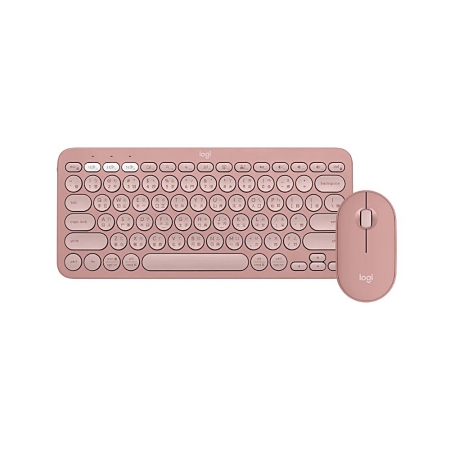 Logitech 羅技 Pebble 2 Combo 無線藍牙鍵盤滑鼠組 玫瑰粉（LOGI-P2CBP）