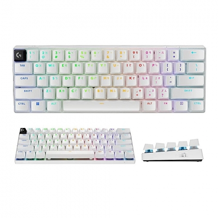 Logitech 羅技 G Pro X 職業機械式 60% 電競鍵盤 觸感軸  白色（LOGI-PR6W0）