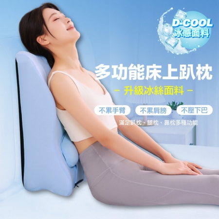 【DaoDi】趴睡枕 冰絲涼感 午睡枕 床上趴睡枕 床頭靠墊 減壓靠墊（附頭枕 腿枕 床頭靠枕）