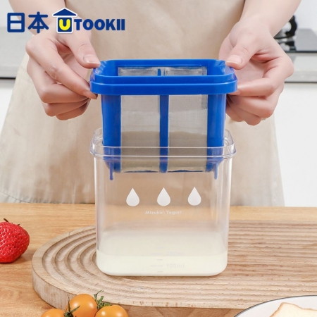 【日本utookii水切優格過濾器✨送濾布】乳清瀝水分離器 酸奶過濾器