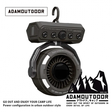 ADAMOUTDOOR｜無線DC充電式擺頭循環扇 （ADFN-LED100RT）