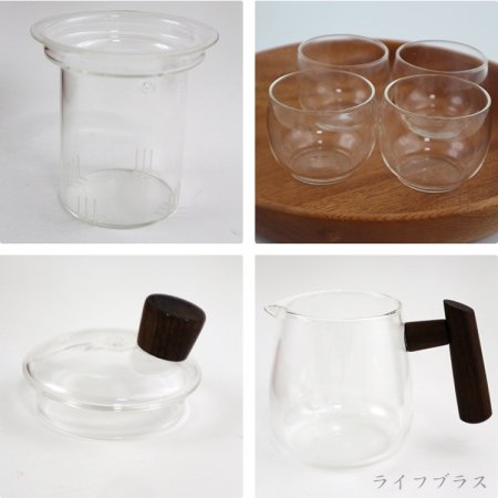 Kiyodo可直火玻璃泡茶-五件套-1組