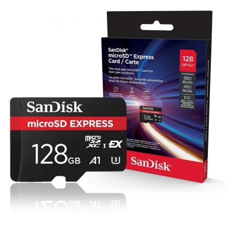 SanDisk EXPRESS 128G microSD A2 U3 UHS-I SWITCH2 NS2 專用 記憶卡（SD-SQXFN-128G）