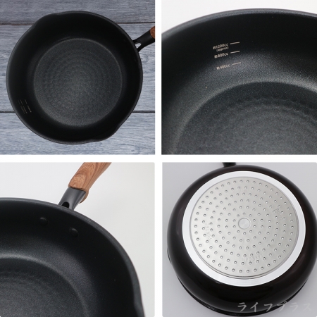日本製和樂亭IH大金不沾深型炒鍋-22cm-2支