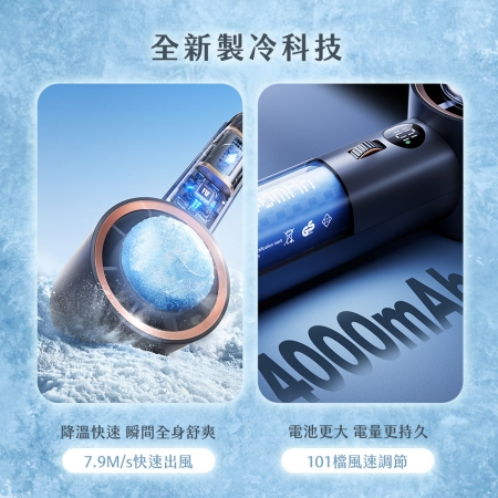 【好買點數放大】二入組 Timo 101段冰鎮強力製冷渦輪冰風扇 TF-06