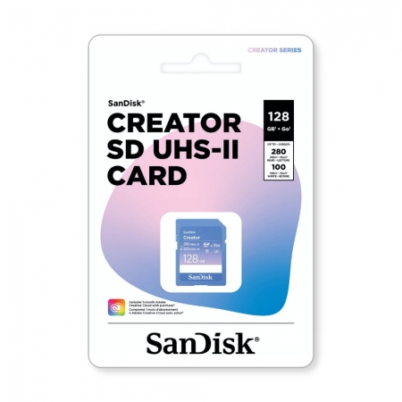 SanDisk Creator 128G 相機記憶卡 SDXC UHS-II U3 V60（SD-SDXEP-128G）