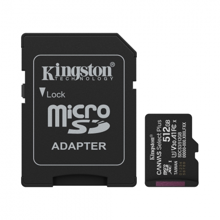 金士頓 Canvas Select Plus 記憶卡 512GB microSD KTCS3 代理商公司貨（KTCS3-512G）
