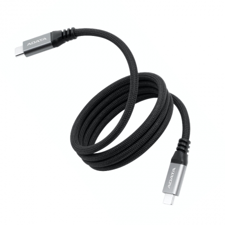 ADATA 威剛 USB-C to USB-C  磁吸設計 充電線 傳輸線 支援PD/QC快充（AD-C2C-MAG-K）