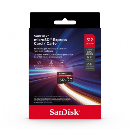 SanDisk EXPRESS 512G microSD A2 U3 UHS-I SWITCH2 NS2 專用 記憶卡（SD-SQXFN-512G）