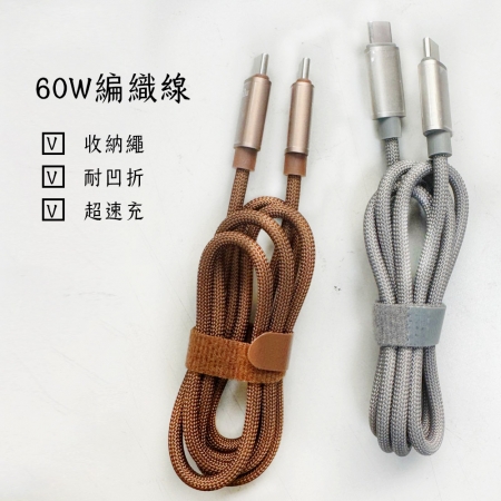 氮化鎵2C充電器43W＋贈60W充電線