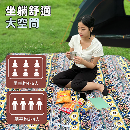 【Besthot】200x200cm野餐墊 防水野餐墊 帳篷地墊