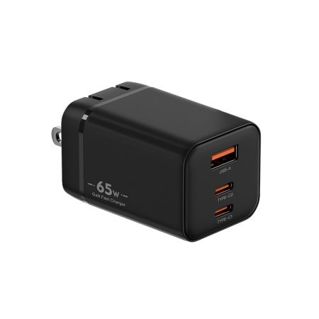 【好買點數放大】u-ta 雙PD65W摺疊腳GaN氮化鎵1A2C充電器IC8（筆電/USB/TypeC/iphone/iPad/平板）