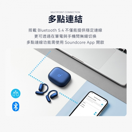 【Soundcore】AeroFit 2 AI 開放式藍牙耳機 A3874