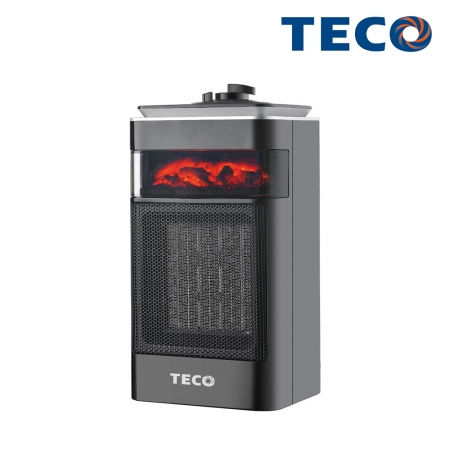 【TECO東元】3D擬真火焰PTC陶瓷電暖器/暖氣機 黑 XYFYN4001CB 黑/白