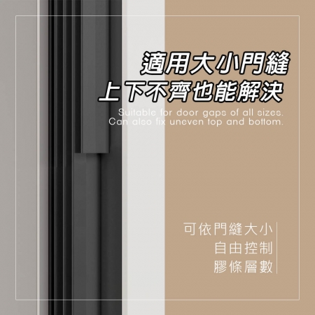 EZmakeit-5S1920 可撕自粘五層中空隔音條 防風 防塵 密封條 門縫條