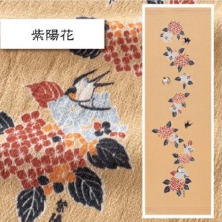 今治著色拔染毛巾-舞櫻（櫻之舞）/紫陽花