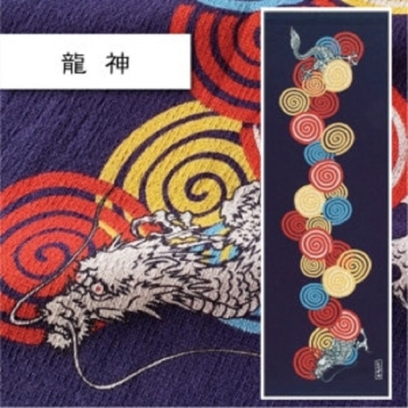 今治著色拔染毛巾-龍神/富士見和松