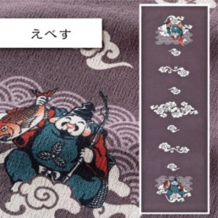 今治著色拔染毛巾-千客萬來（招財貓）/惠比壽