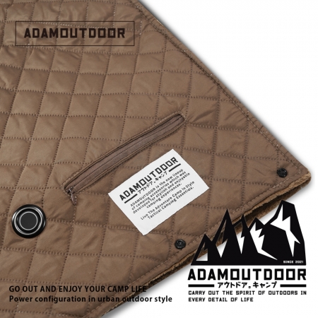 【ADAMOUTDOOR】 USB加熱暖心毯 ｜隨身小電毯 USB小電毯  發熱披肩 溫碳纖維發熱絲 格紋輕便暖毯【露營/戶外/居家/辦公保暖必備】