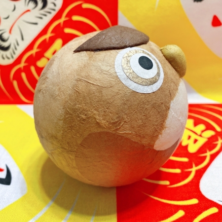 【龍虎堂】京都手作和紙擺飾-搖鈴不倒翁系列-貓頭鷹 限時85折/售價已是折扣價