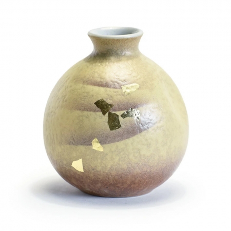【九谷燒】手作清酒杯壺組-金箔彩  限時77折/售價已是折扣價